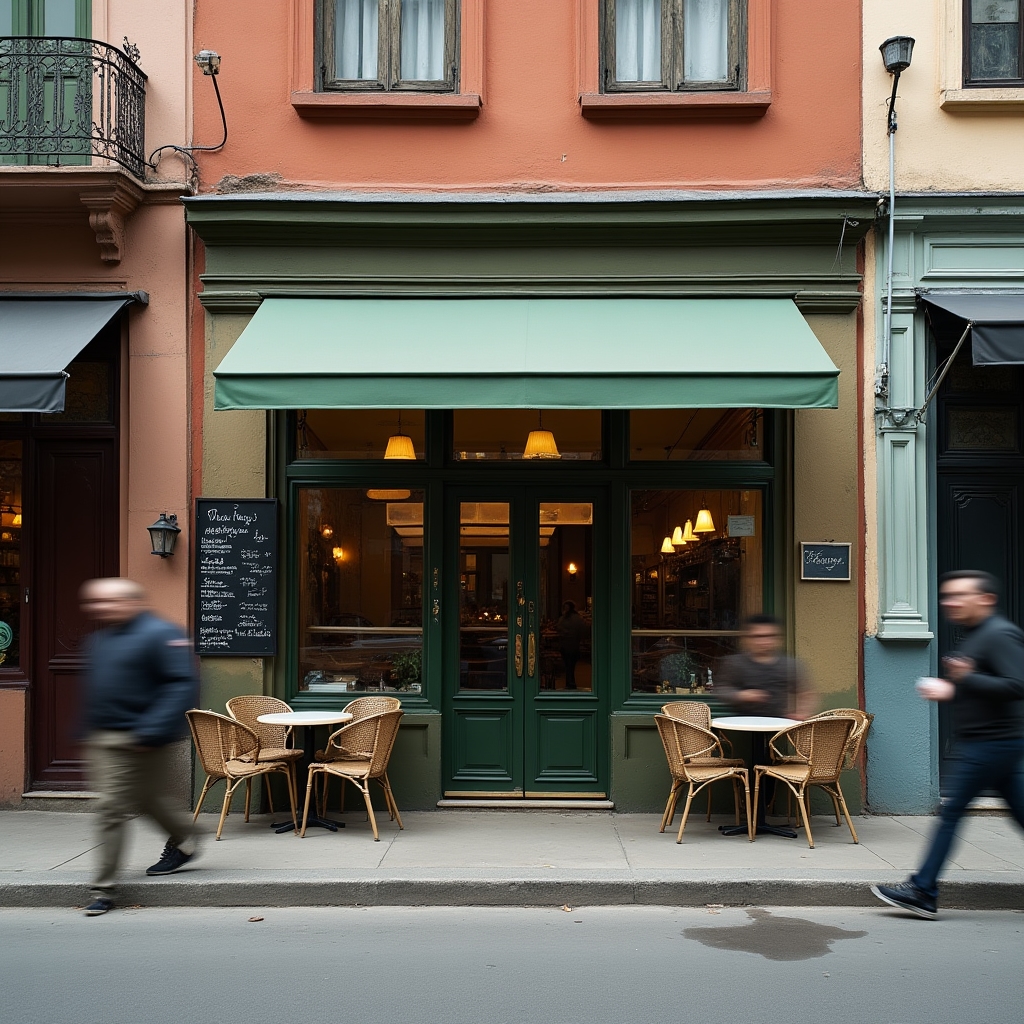 Fachada de un restaurante independiente en un barrio de la Ciudad Autónoma de Buenos Aires